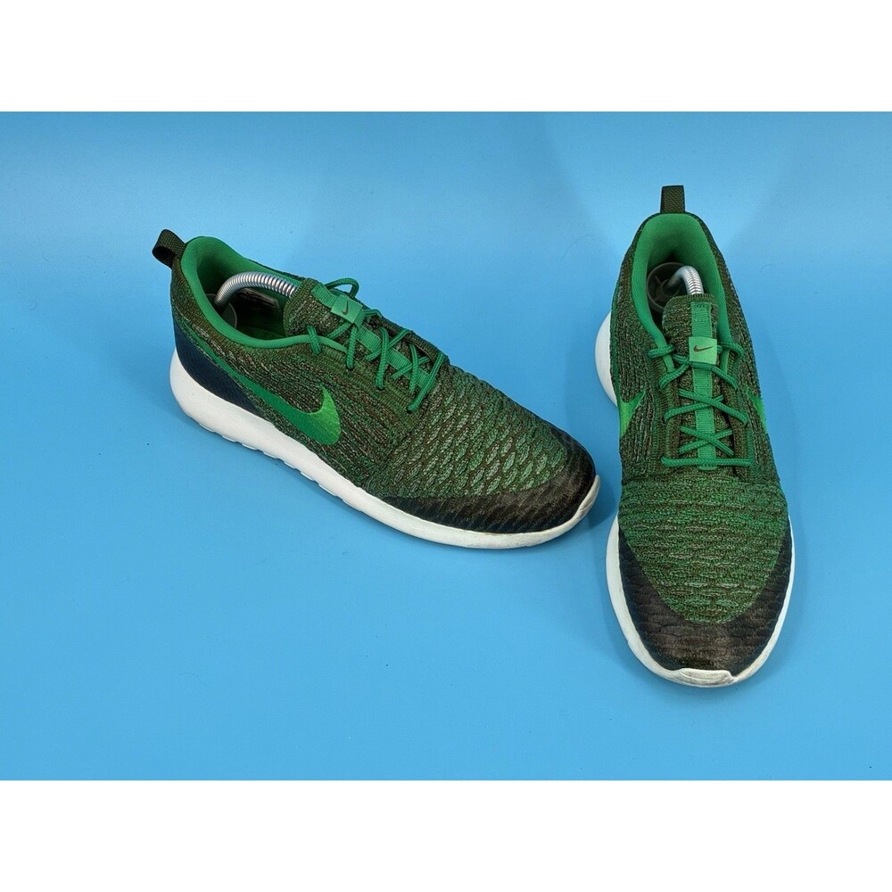 Nike Roshe One Flyknit Rough Green Women’s 10 Running Shoes 704927-303